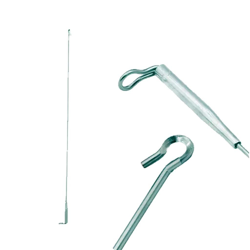 ANTENA CORTA LINHA PIPA RETROVISOR MOTO FIXA INOX REFORÇADA