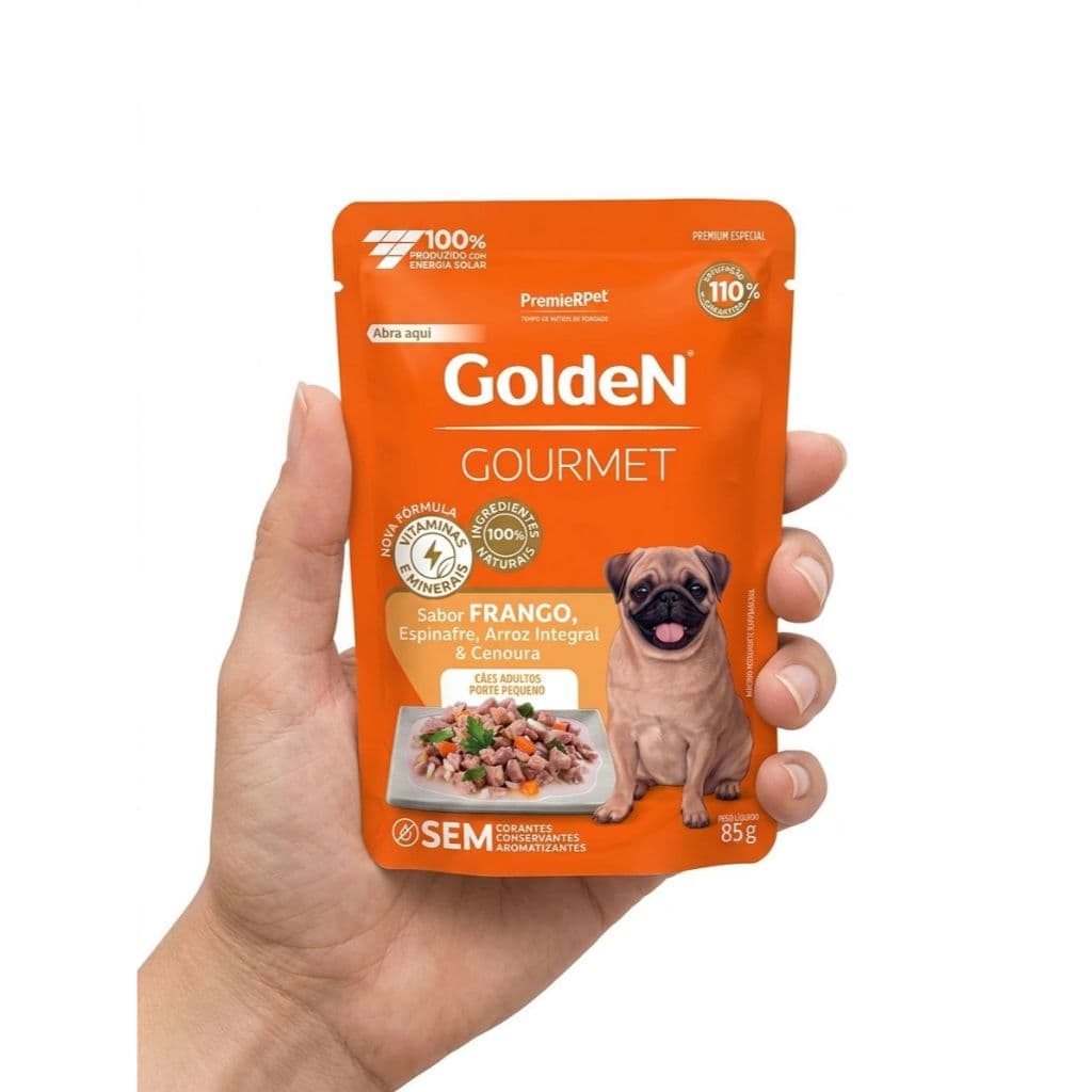Golden Petisco Gourmet Carne & Vegetais Saudáveis 85G