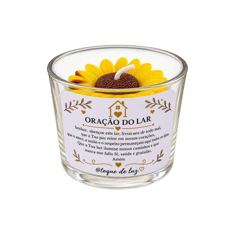 vela aromática oração do lar,vela perfumada chá de cozinha chá de casa nova,vela de copo,lembrancinha
