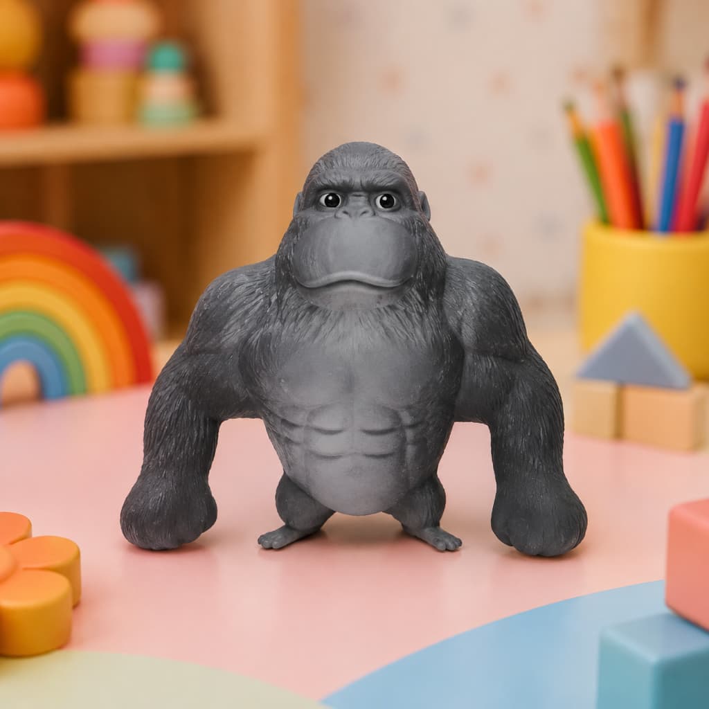 Macaco Estica Esmaga Brinquedo Sensorial Antiestresse Fidget Toy Infantil Adulto