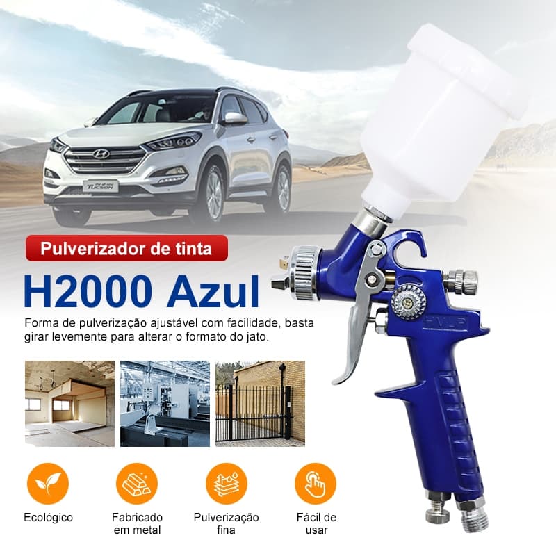 Pistola De Pintura HVLP Gravidade Bico 0,8mm 125ml Profissional Para Retoque Automotivo Pulverizador Tinta
