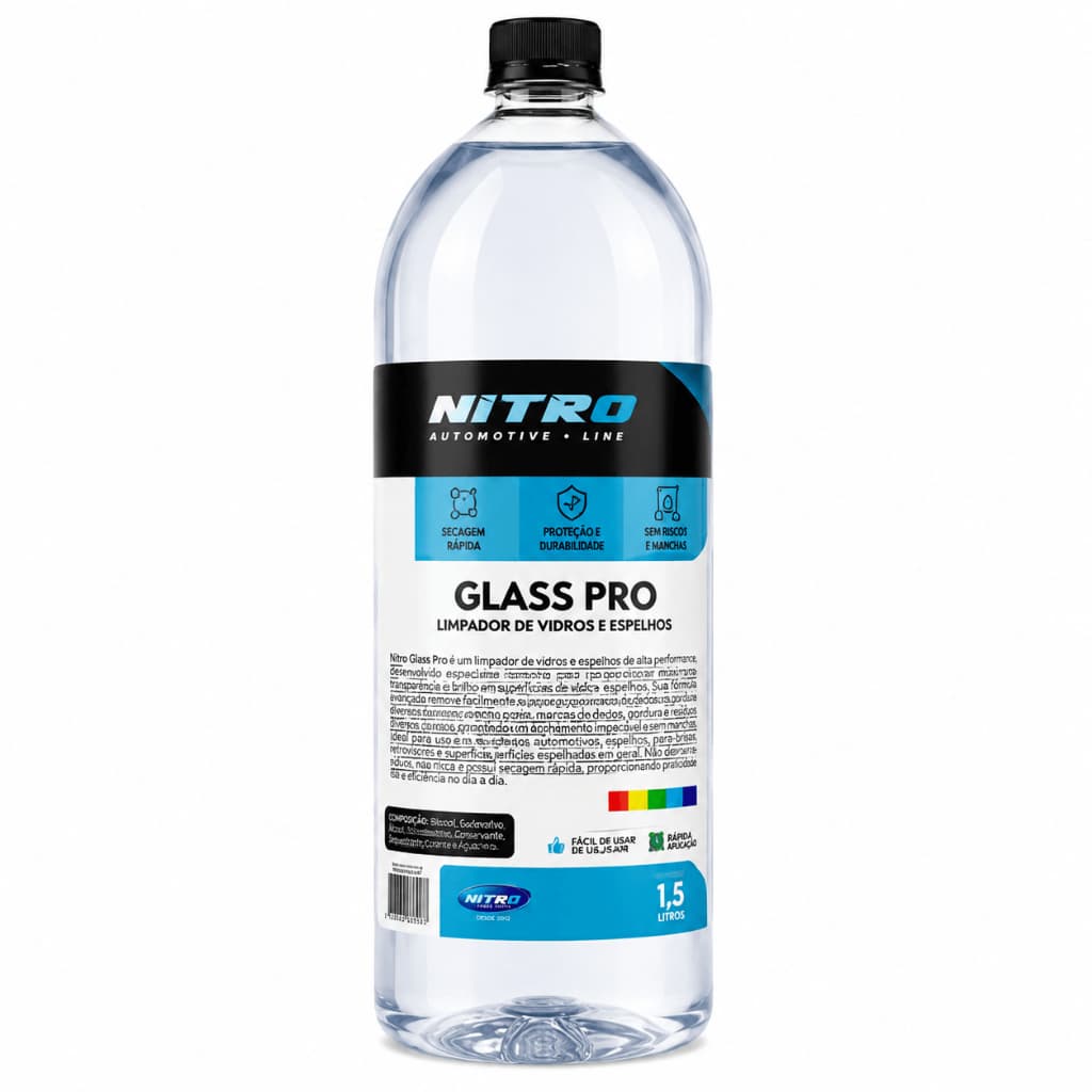 Glass Pro Limpa Vidros em Geral 1,5L - Nitro