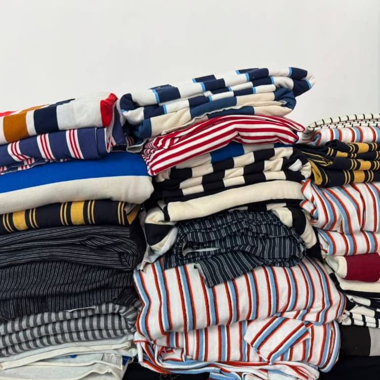 Malha e Tecidos Listrada – Cotton, tecido,Meia Malha,Piquet e Moletinho(Sortidos) Para confecções pet, adulto e infantil