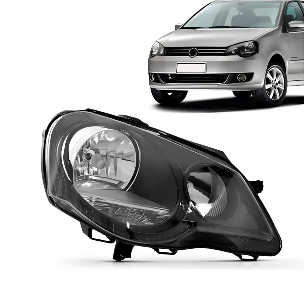Farol Polo 2007 2008 2010 11 2012 2013 A 2014 Mascara Negra