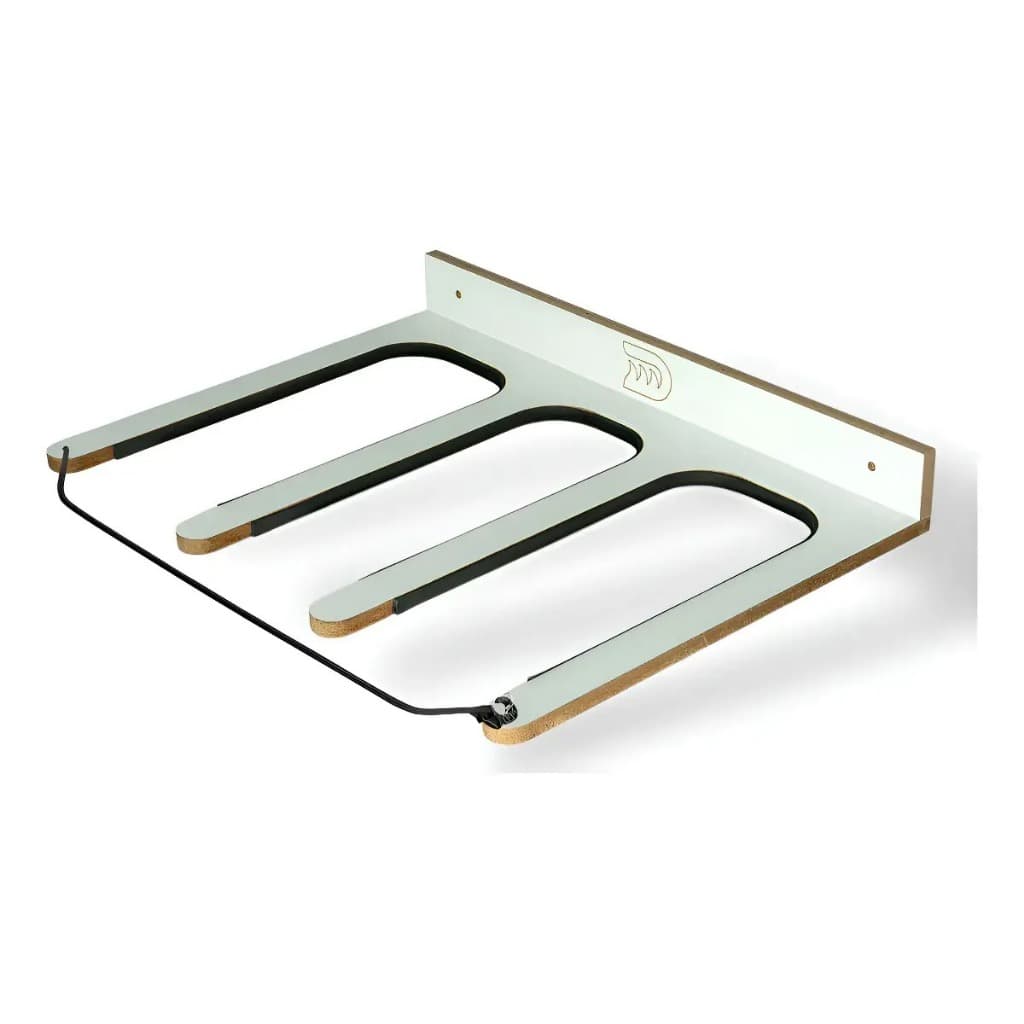 Rack Suporte Vertical 3 Pranchas Surf Wet Dreams Branco Em Madeira