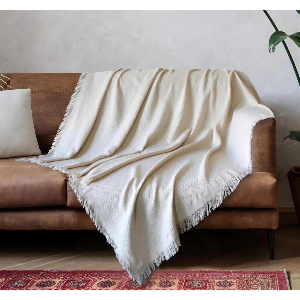 Manta Viena 1,50x1,20m 100% Algodão Para Sofá Cama Quarto Poltrona Decorativa Sala