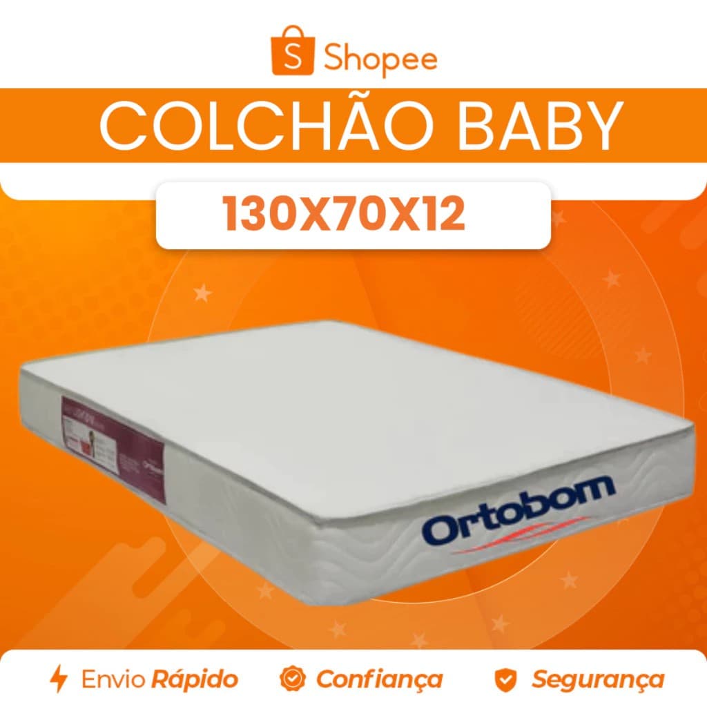 Colchão Berço Baby Antialérgico D18 Impermeável Ortobom