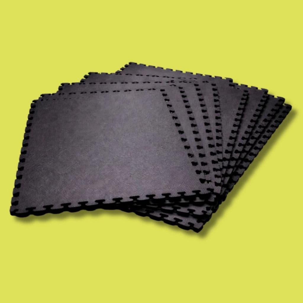 Tapete Kit 8 Tatame EVA Placa 60x60cm Emborrachado 10mm Antiderrapante Grande Esportivo com Encaixe para Cobertura Piso