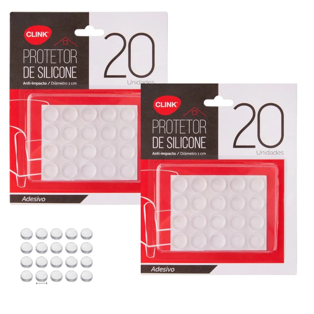 Protetor De Silicone Anti Impacto Batente Adesivo Armario Mesa Moveis