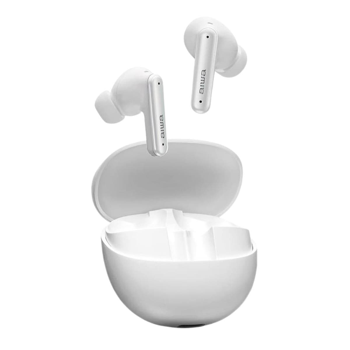 Fone de Ouvido Eardbud AIWA AWS EB 04 B Bluetooth 5.3 Com Microfone e Controle Touch Bateria 180mAh