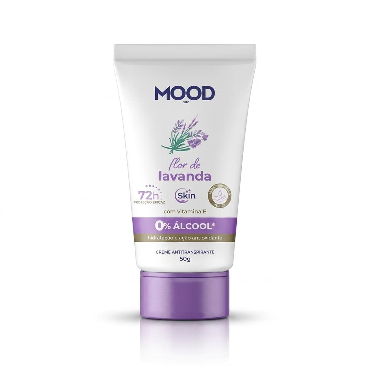 Creme Antitranspirante Skin Flor de Lavanda Mood 50g Dermatologicamente Testado Controle de Odor