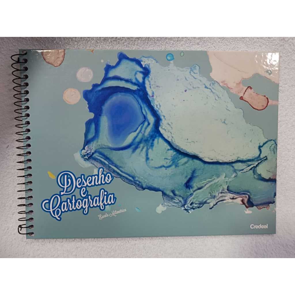 Caderno de Desenho e Cartografia Milimetrado 80 Folhas - Credeal