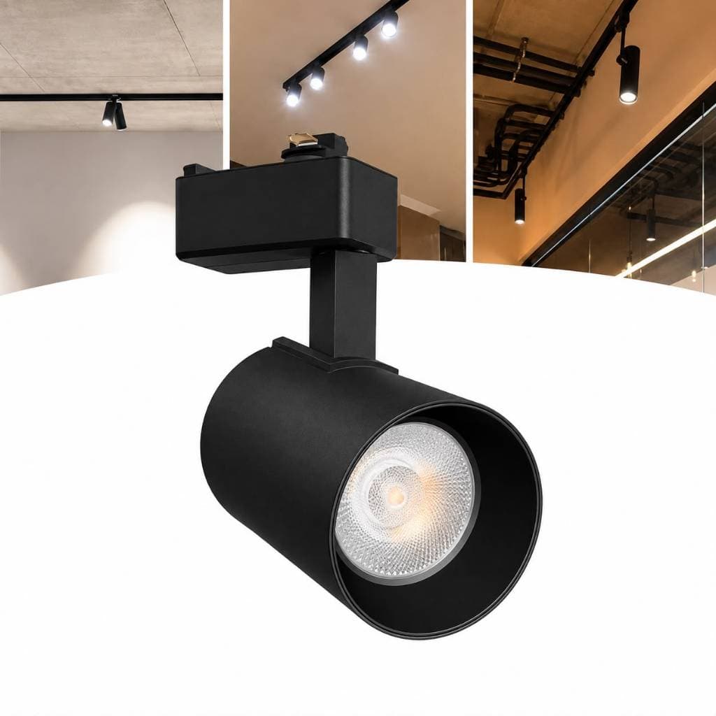 Spot Led 15w Para Trilho Eletrificado Preto