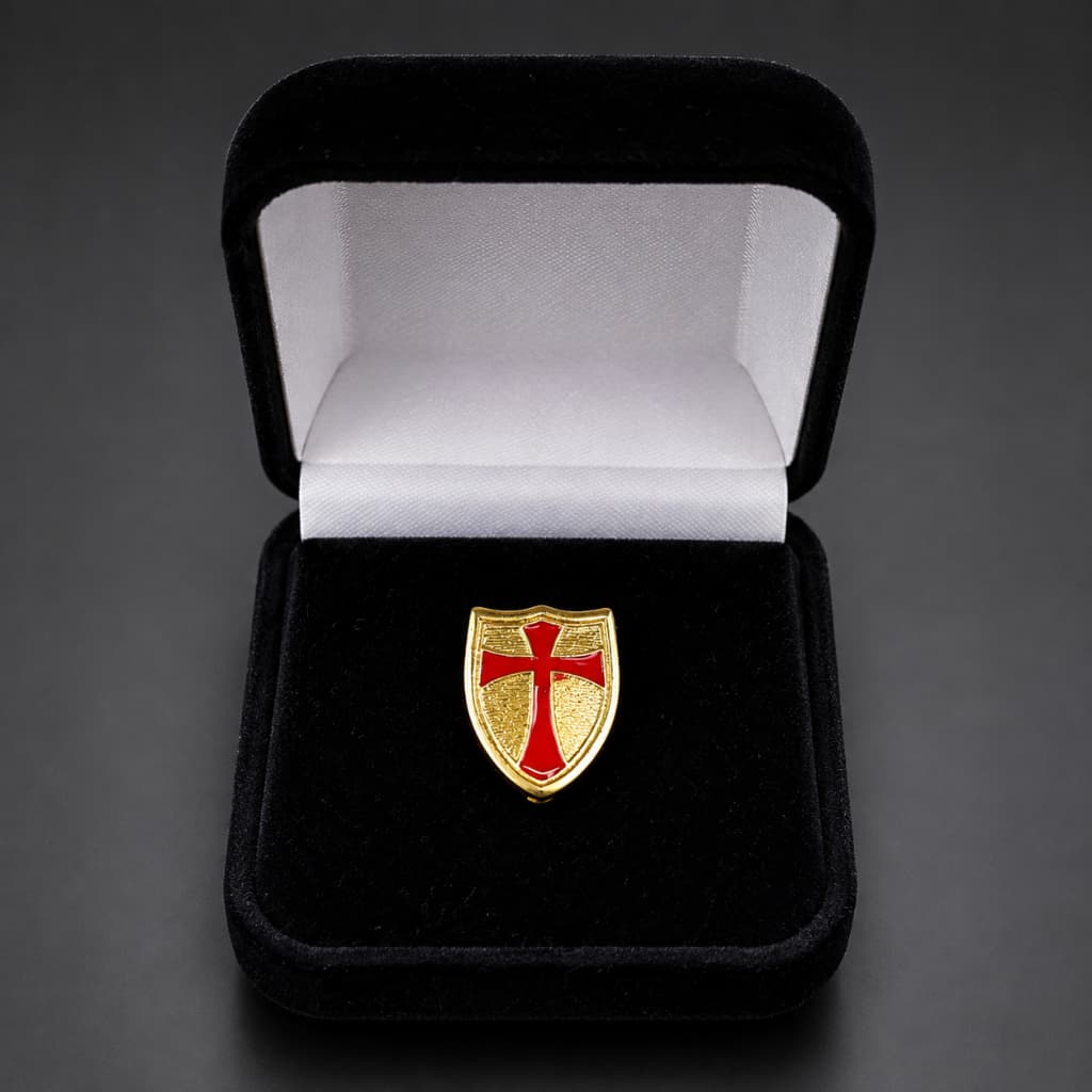 Botom Pin Maçom Maçonaria Templario Dourado