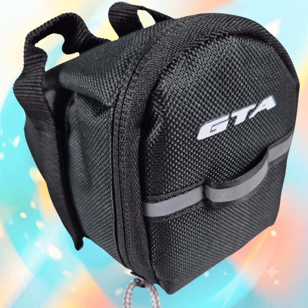 Bolsa Selim Impermeável Bike Gta Faixa Refletiva Bicicleta Porta Treco Porta Ferramenta