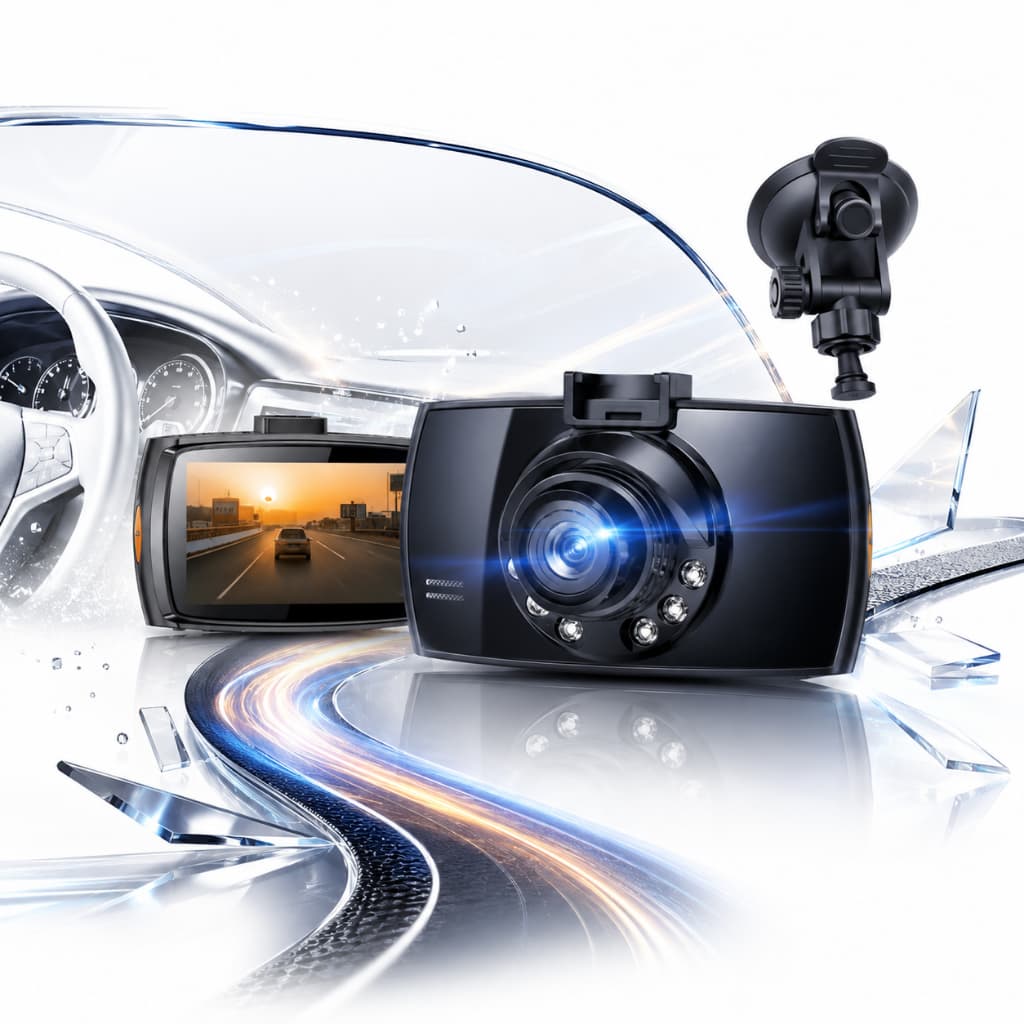 Câmera Veicular Full HD 1080P Dash Cam Visão Noturna G-Sensor Gravação em Loop Tela LCD KA-6433
