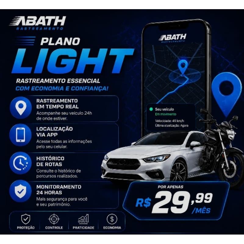 Rastreamento Veicular Plano Light