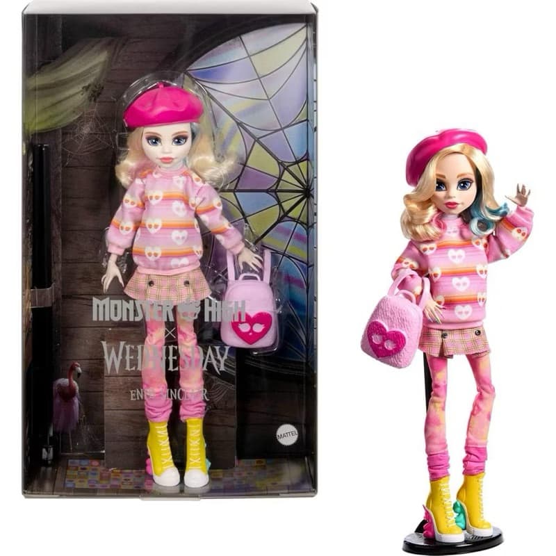Boneca Monster High Enid Sinclair coleção Wednesday Wandinha Mattel