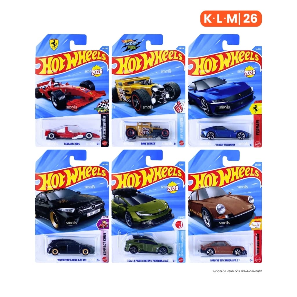 Hot Wheels - Carrinho à Escolha - K L M - 1:64