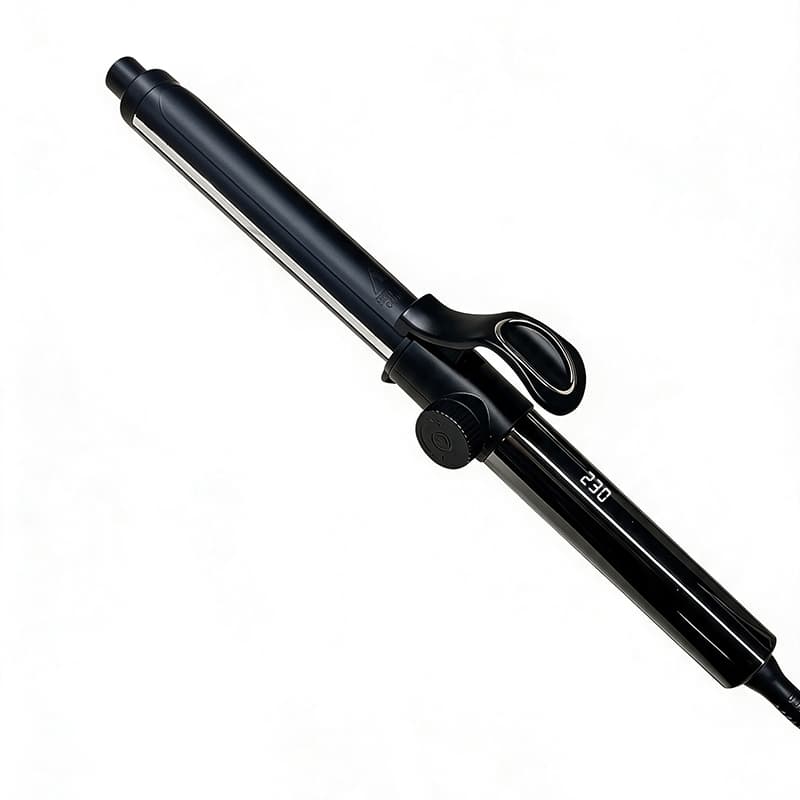 Babyliss 25mm Modelador de Cabelo Profissional LONYAN Bivolt 127V 220V íons Escovar Visor Digital Ferro de Cacho Cônico