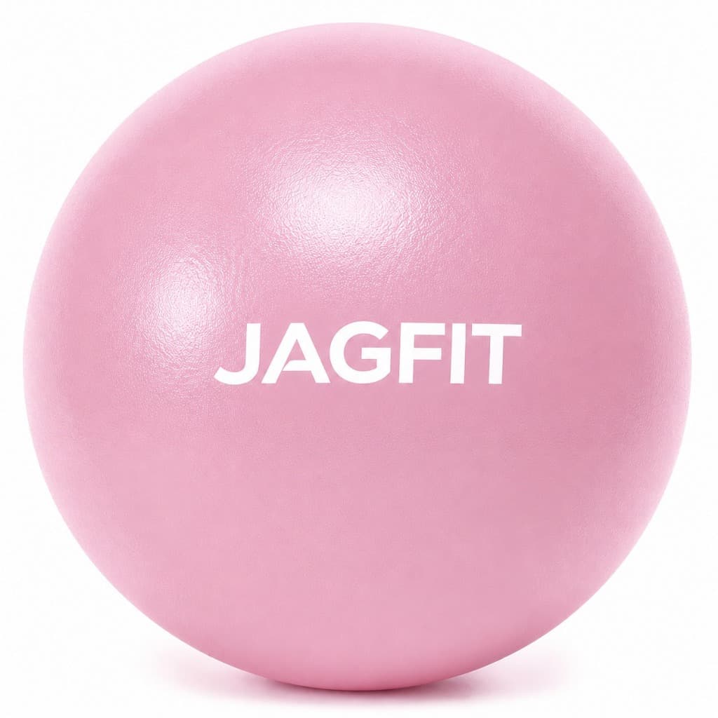Bola Pilates Rosa bebê Jagfit Yoga Mini 30cm Gym Fisioterapia Ginástica Alongamento