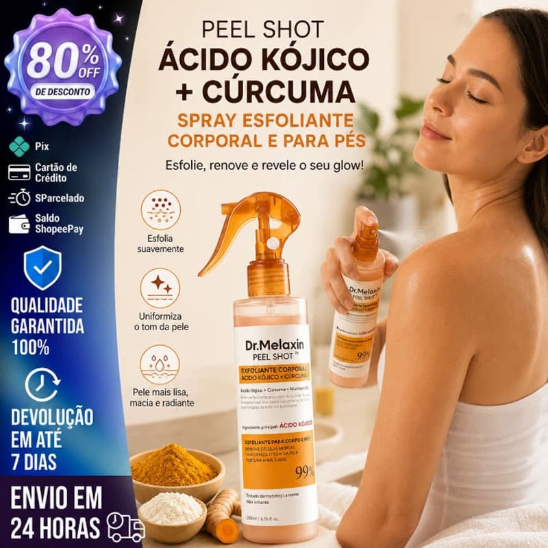 [Dr.melaxin] Peel Shot Keratin Care Ácido Kójico Cúrcuma Spray 200ml