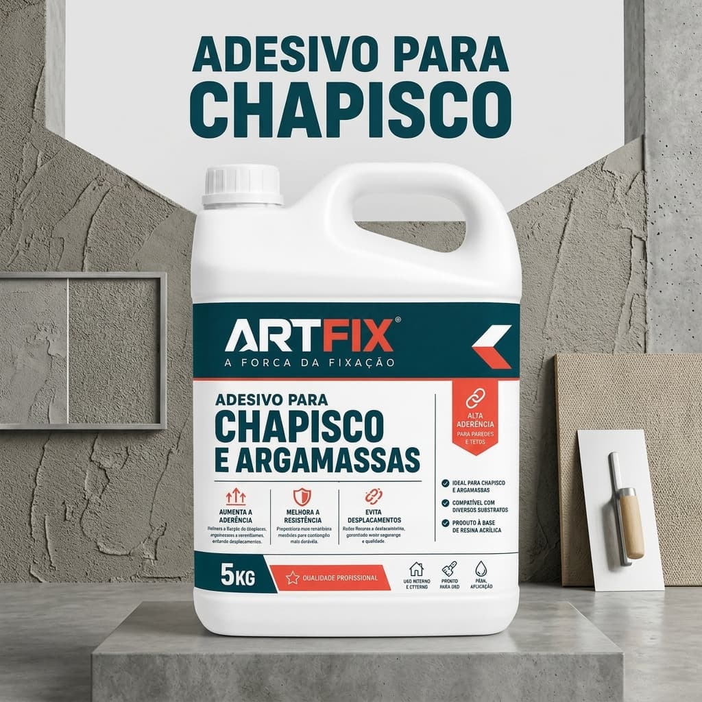 Adesivo 5 Litros para Argamassa e Chapisco - Aditivo Indicado para Reparo, Correção e Regularização