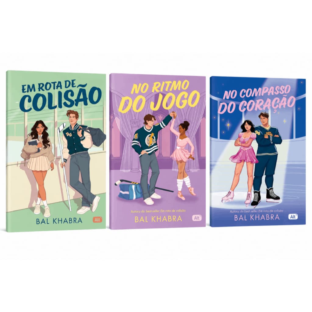 Kit Off the Ice: Em Rota de Colisão +  No Ritmo do Jogo + No Compasso do Coração – Bal Khabra | 3 Volumes