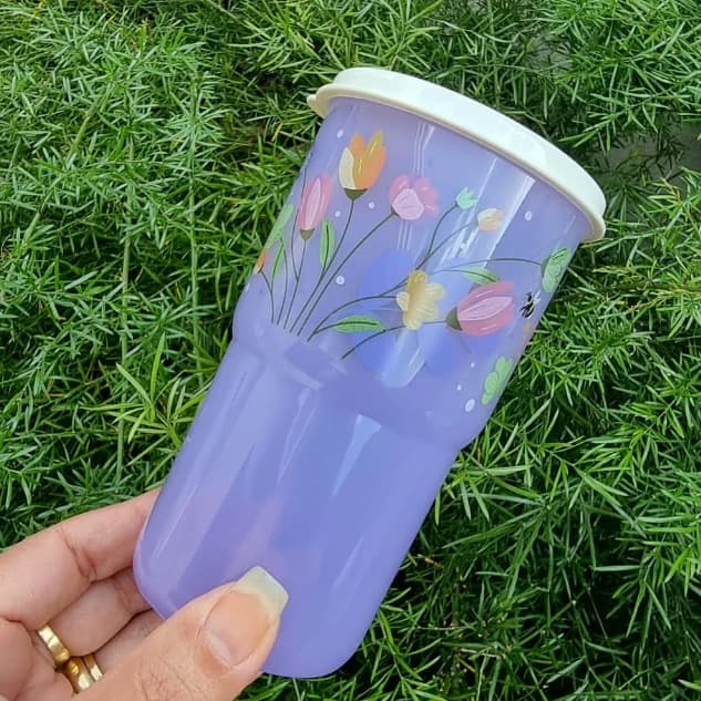 Copo collor tupperware 350ml (diversos)