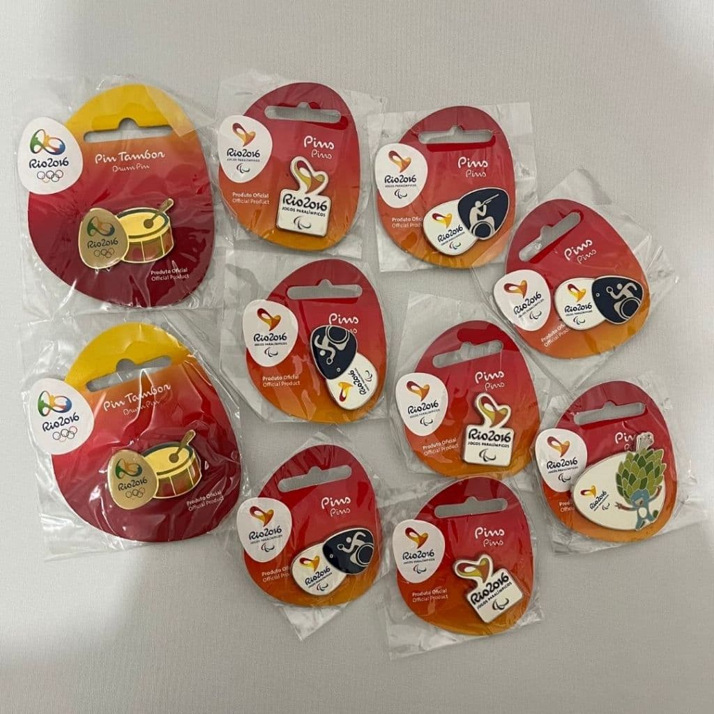 Pin Broche Oficial dos Jogos Paralímpicos do Rio 2016 Pictogramas - Diversos ícones esportivos