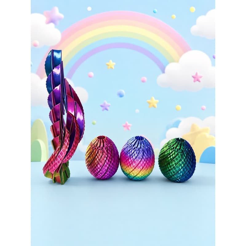 Espiral Gradiente Dragão Escala Ovo Dinossauro Grande Sensorial Alívio Do Estresse Brinquedo Ornamento Decorativo P
