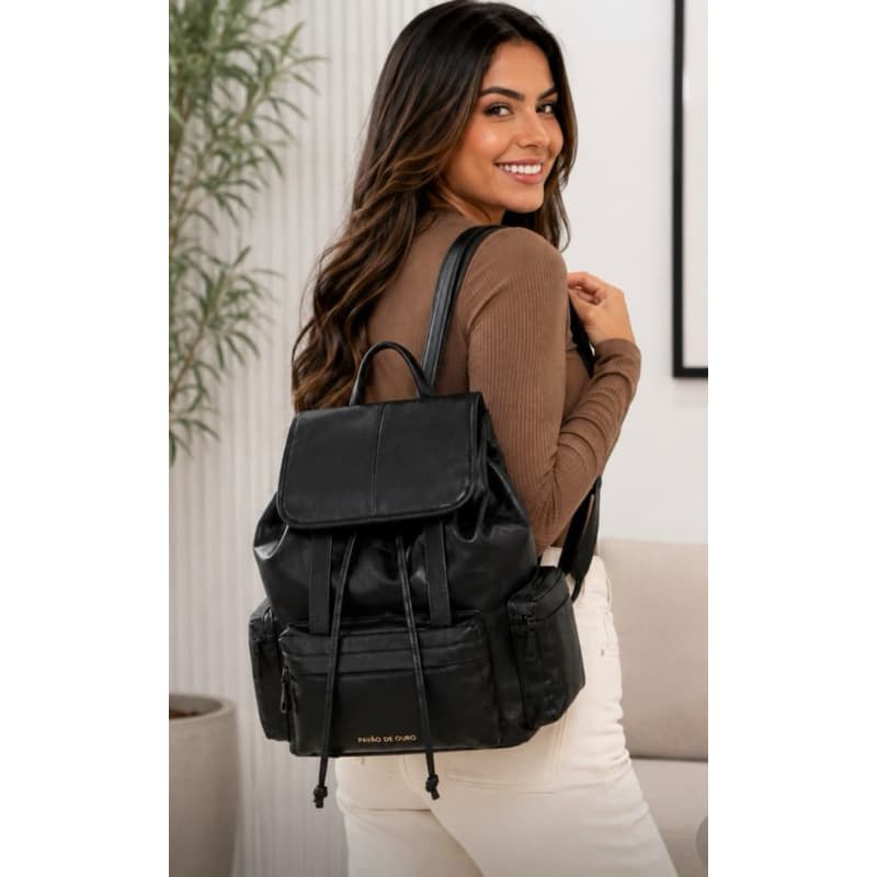 Pavão de ouro Bolsa Feminina couro Transversal  bolsa mochila feminina  pode bolsa pode mochila de medidas 27/15/36