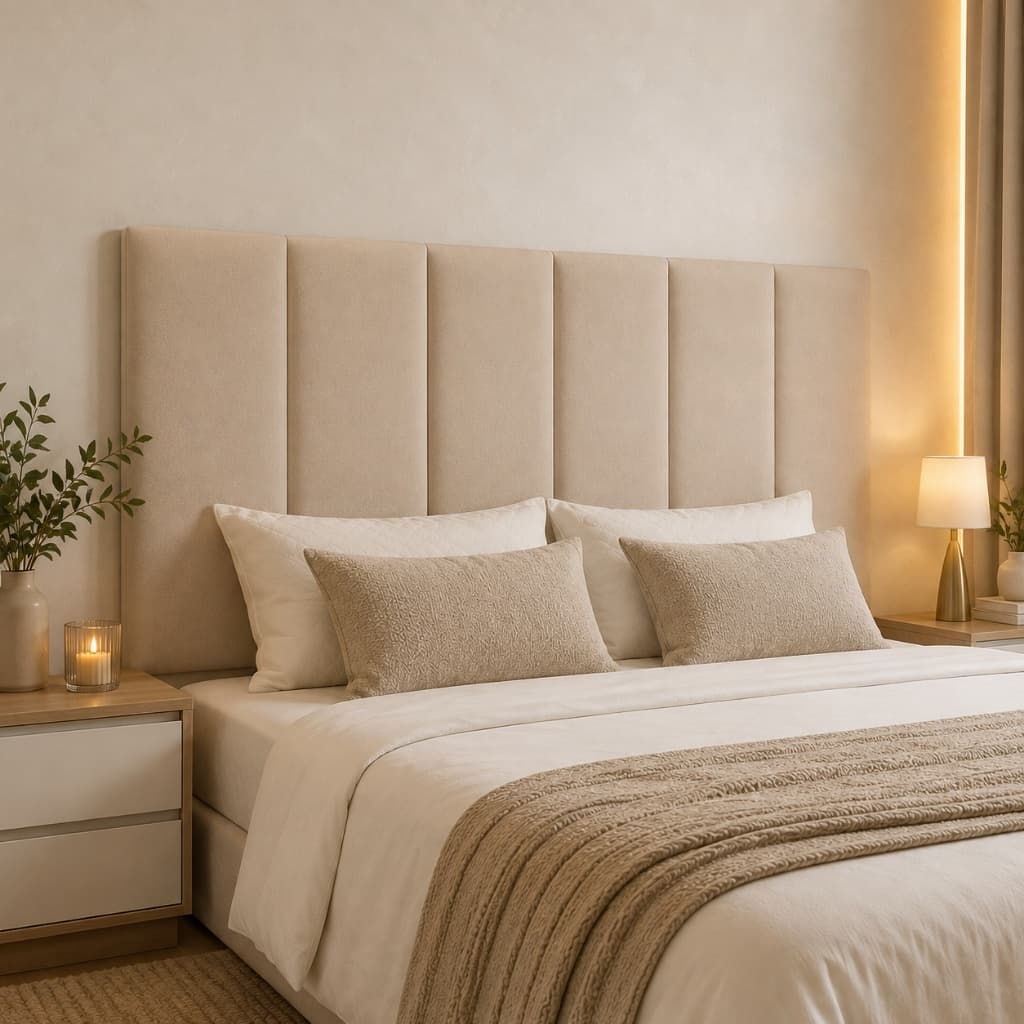 Cabeceira Estofada Para Cama De Casal Painel Suspenso De Parede Acolchoado Cama Box 140cm Para Quarto