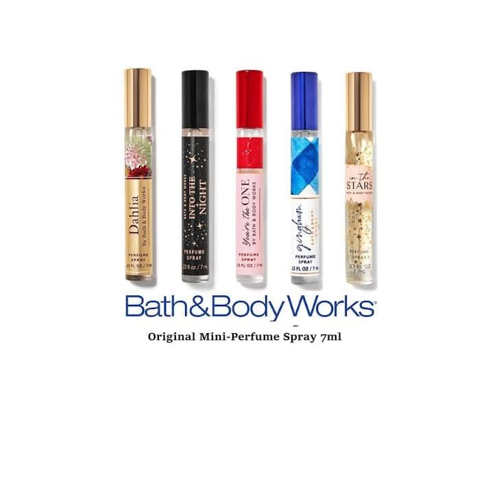 Bath & Body Works (BBW) Linha de Minituras - Versão de Bolso com 7mL - Original Perfume Spray