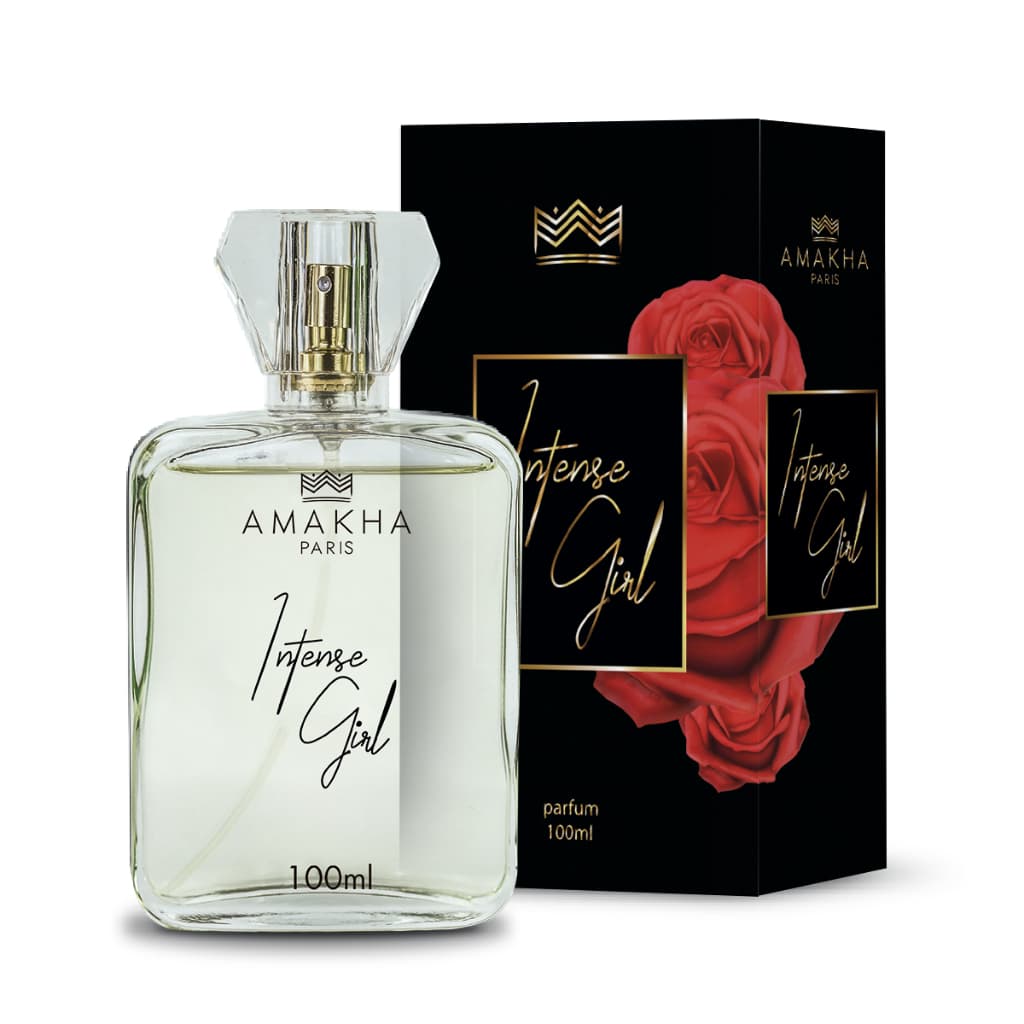 Perfume Amakha Paris Intense Girl 100ml | Lichia Baunilha Floral Frutal Alta Fixação