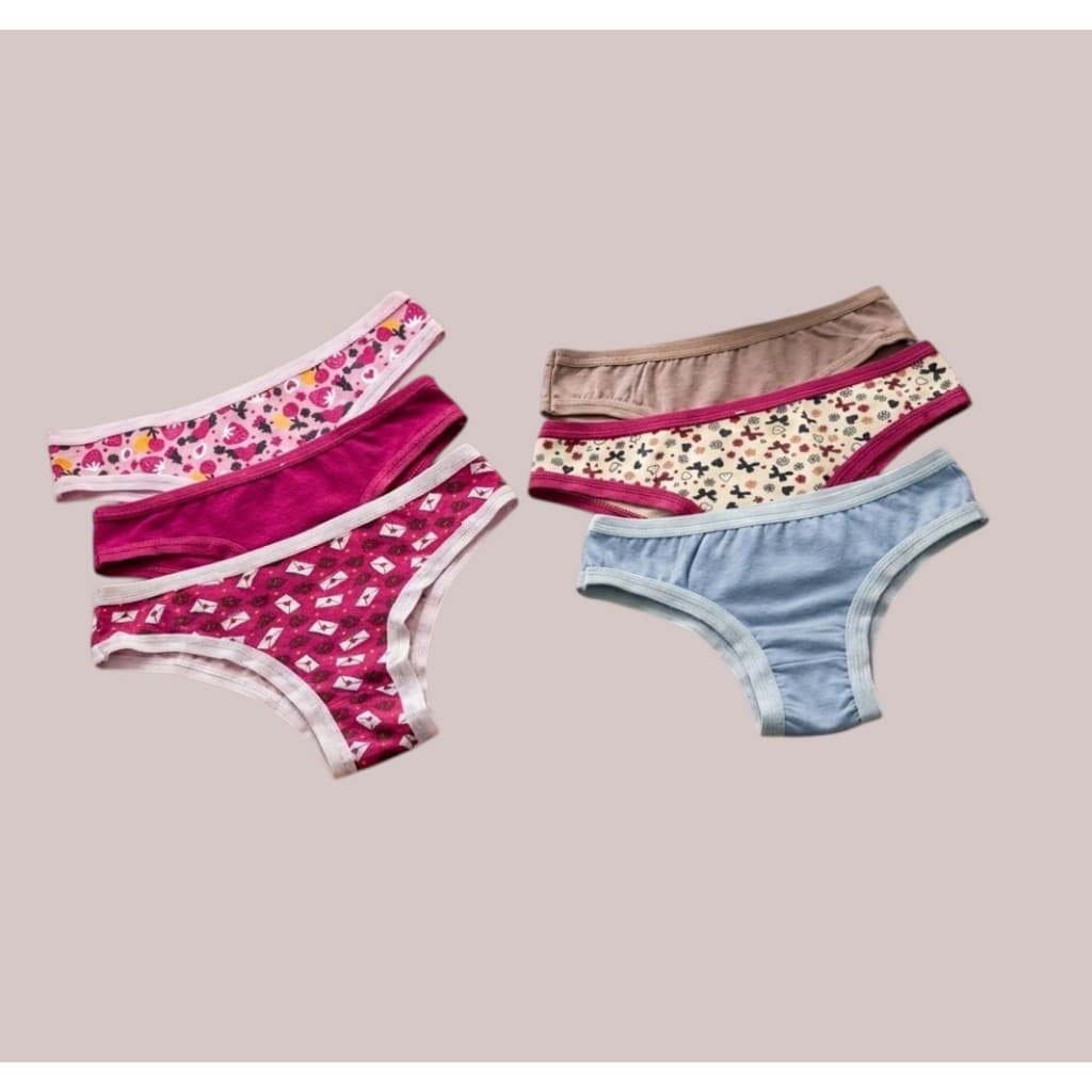 Kit 6 Calcinhas Tanga Algodão Conforto