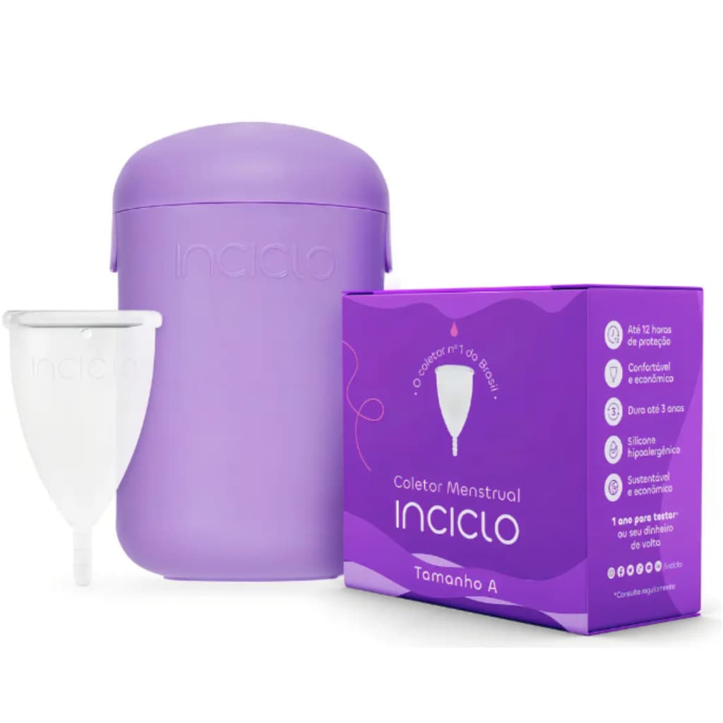Inciclo Kit Coletor Menstrual A + Cápsula Esterilizadora