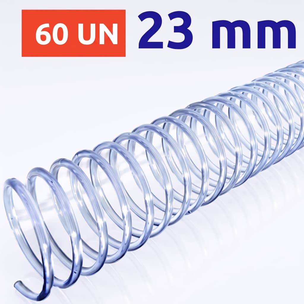 ESPIRAL 23MM CRISTAL PARA 140 FLS, COMBAHAMAS, 60 UN