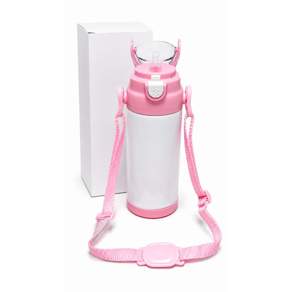 Garrafa Squeeze Infantil 350ml Sublimática com Canudo e Alça