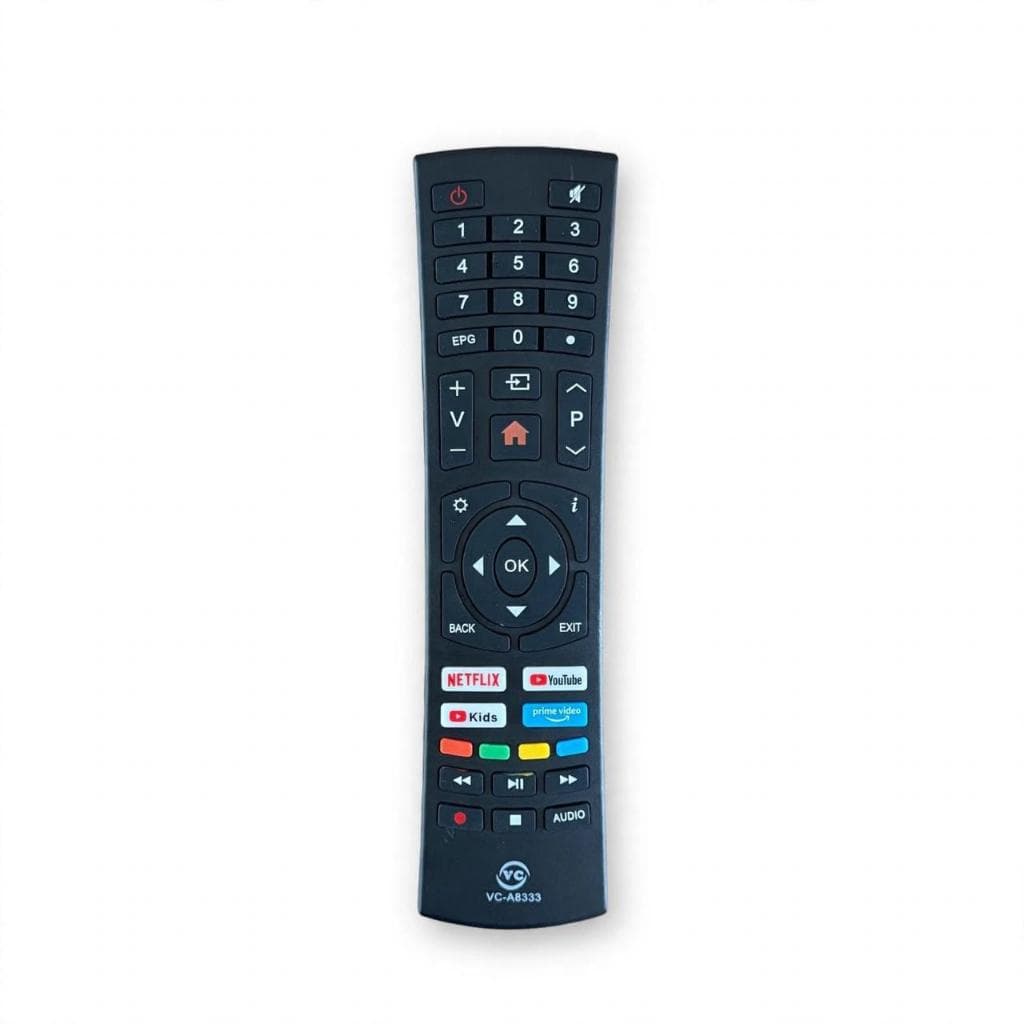 Controle Remoto Compativel TV Multilaser Smart C/ Netflix / Youtube / Kids / Prime Video VC-A8333