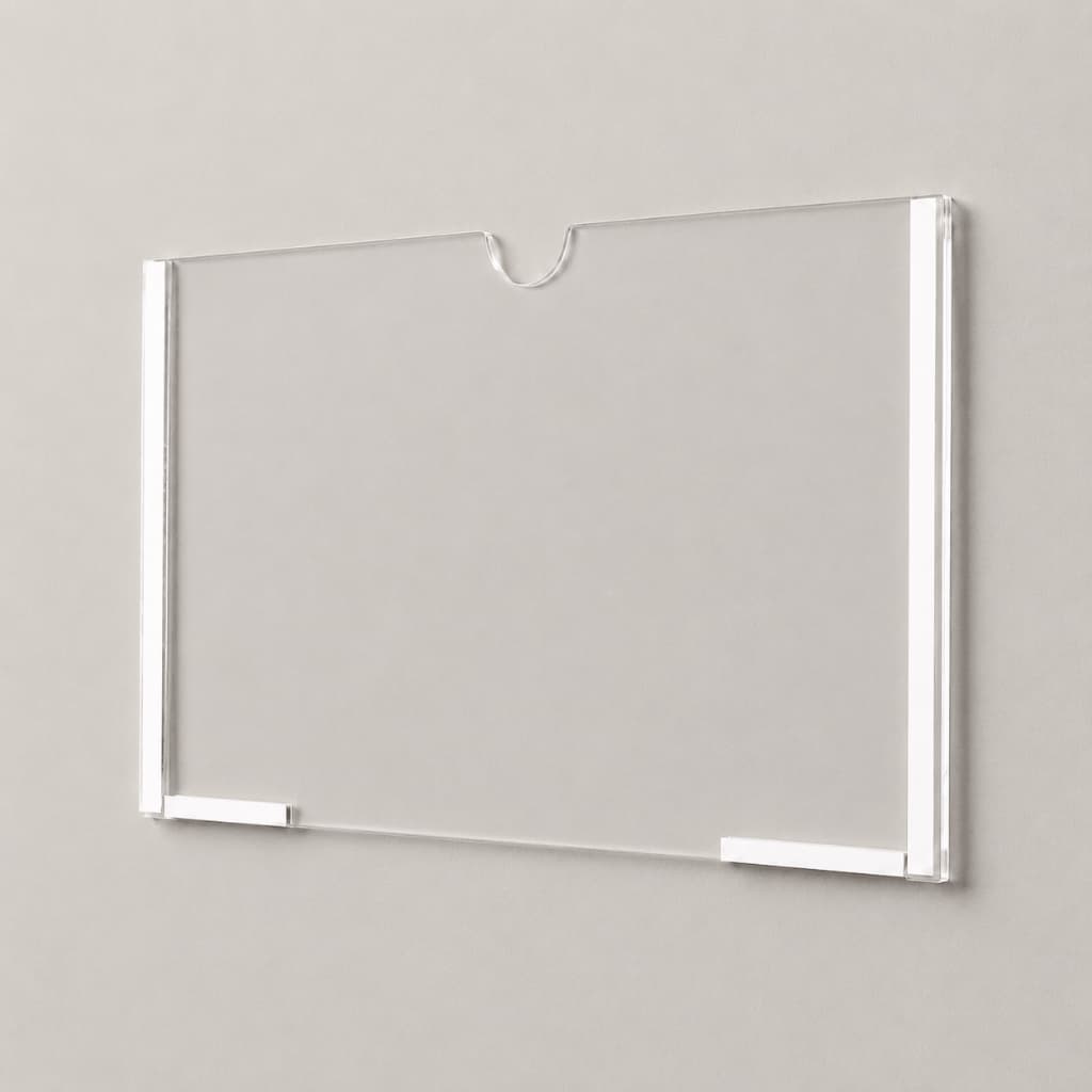 Porta Folha A6 de Parede - Horizontal com Borda de Dupla Face
