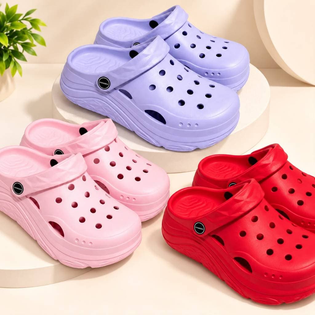 Babuche Feminina Plataforma 5cm Sandália Leve Confortável Antiderrapante