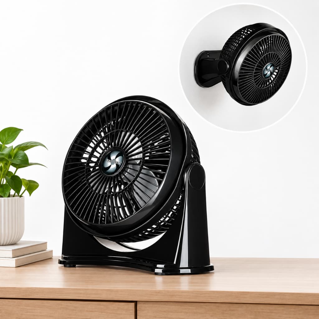 Circulador de Ar Ventilador de Chão Mesa e Parede 25cm 32W - Ventimais
