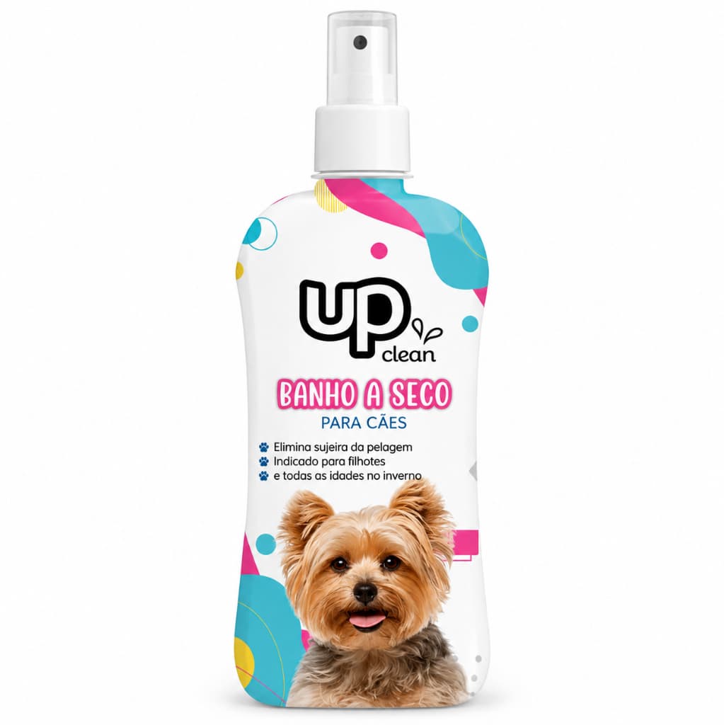 Banho a Seco para Cães UP Clean 500ml - Limpa, Hidrata e Perfuma com Eficácia e Praticidade
