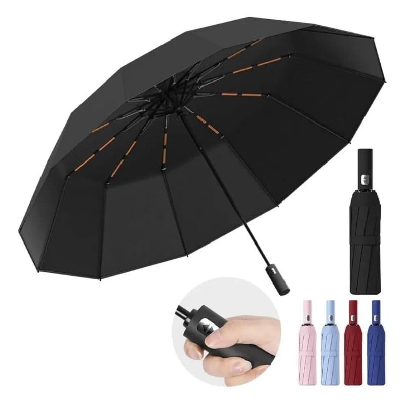 Guarda-chuva Automático com Proteção UV e Fibra Reforçada