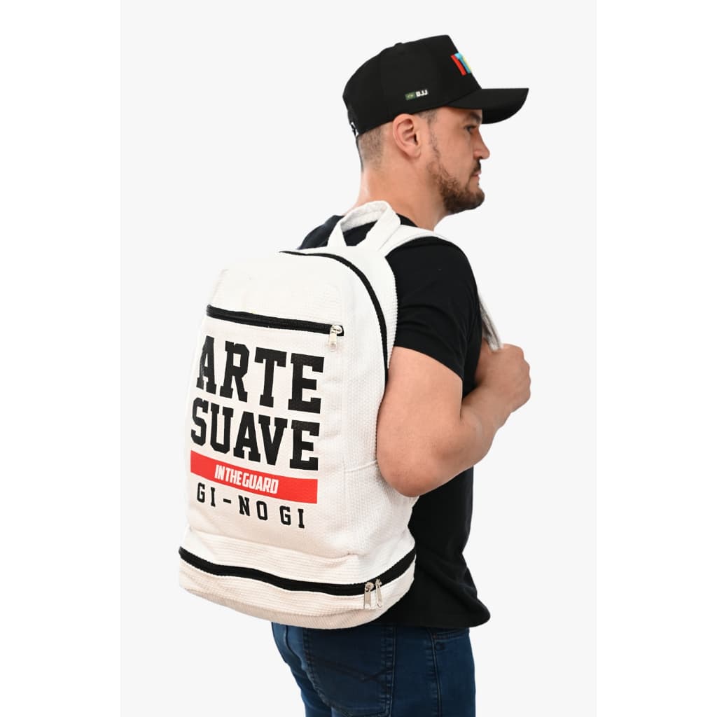 Bolsa, Mochila, Bolsa Costas, Material trançado de Kimono Jiu Jitsu.