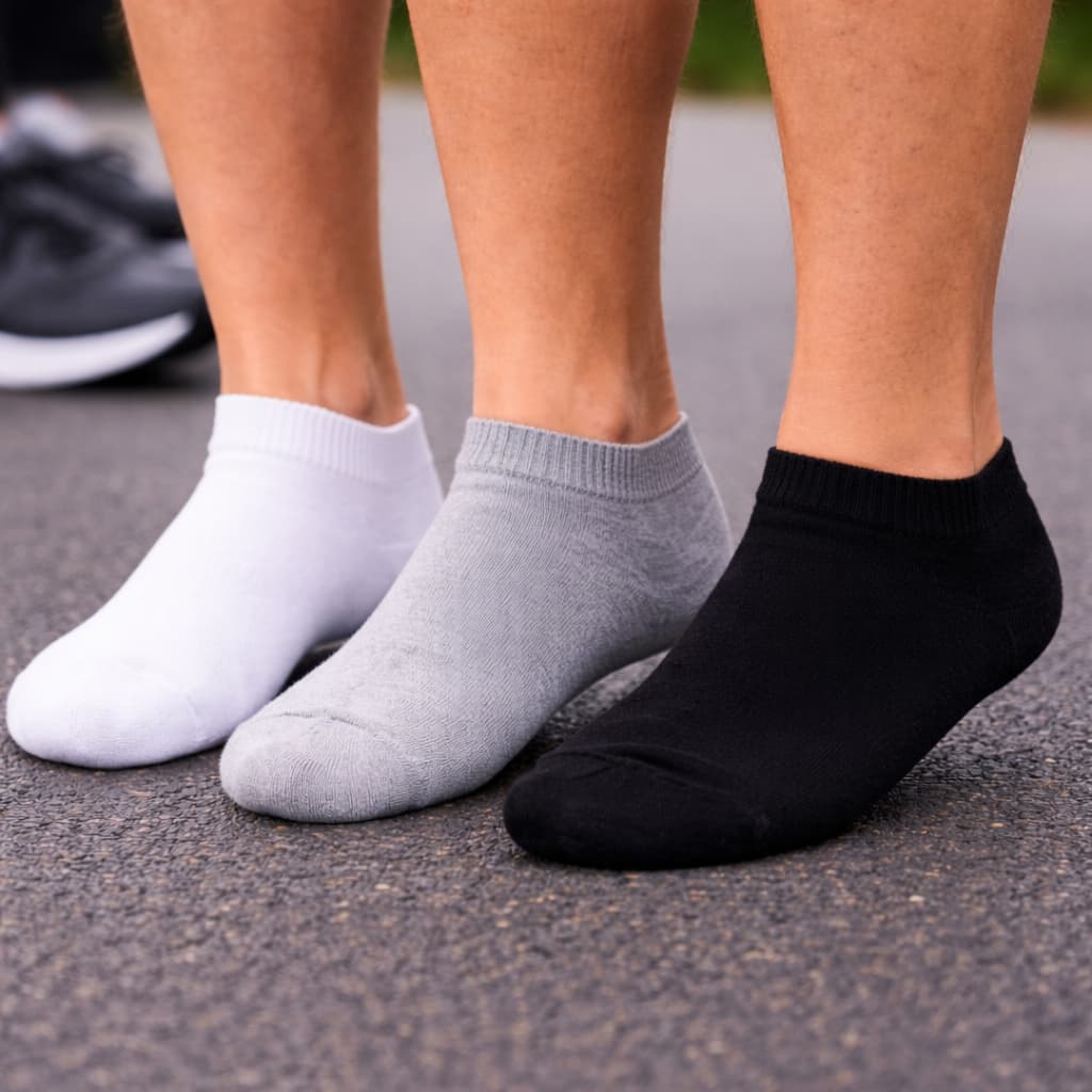 Kit 6 Pares Meia invisível masculina algodão