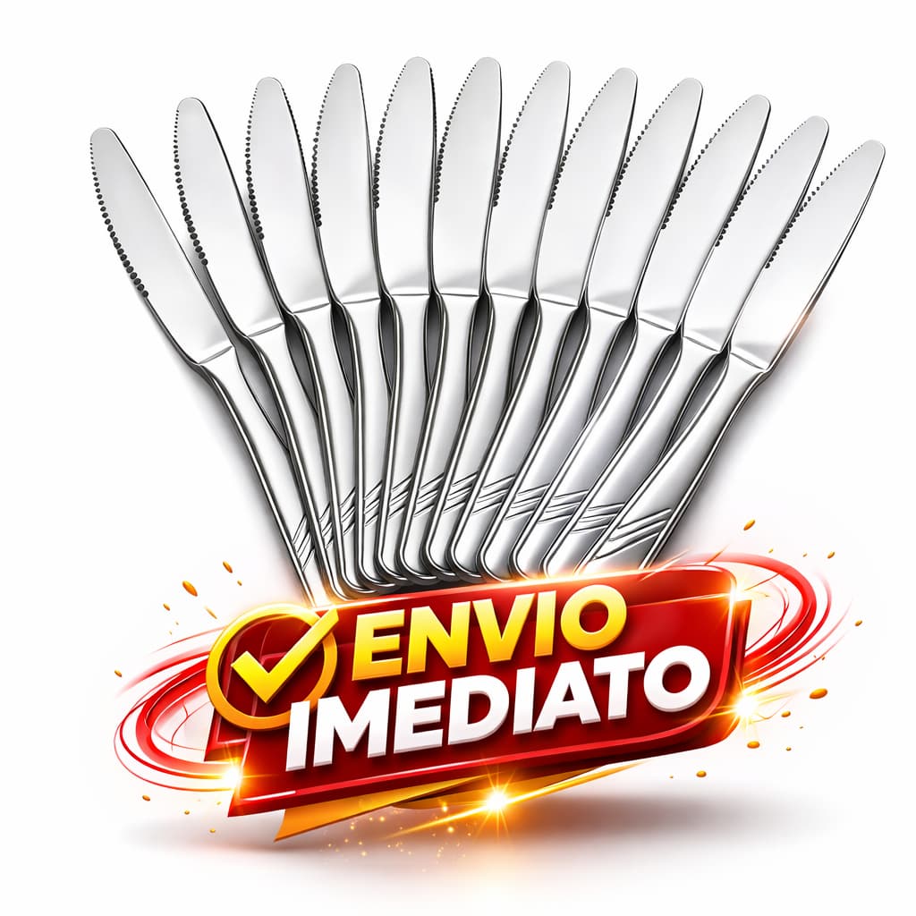 Kit 12 Facas de Mesa Inox Simonaggio Moniz – 20 cm