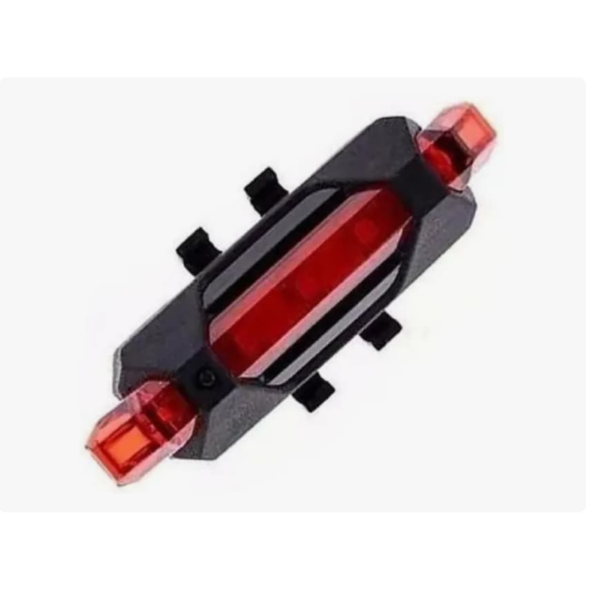 Lanterna Traseira Sinalizador Pisca Bike Recaregável Luz Led