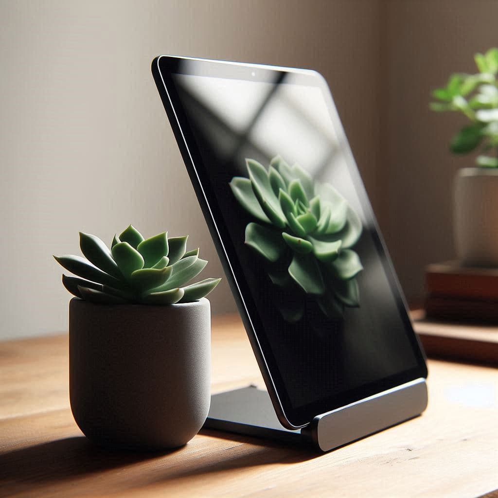 Suporte Premium para iPad e Tablet — Design Exclusivo de Mesa | Estável e Moderno - Envio Rápido